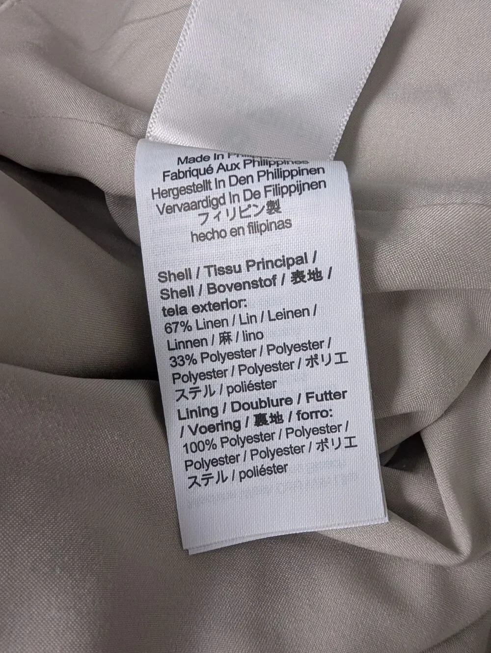 J.Crew Remi High Waist Linen Blend Shorts in Flax Ivory